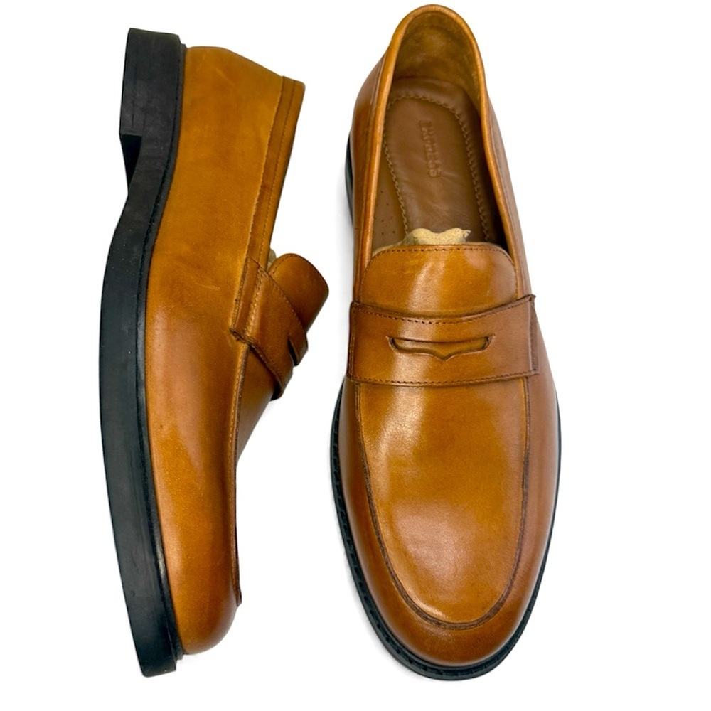 Men’s Express NWT Brown Leather Loafers - Size 12 Office Business Career